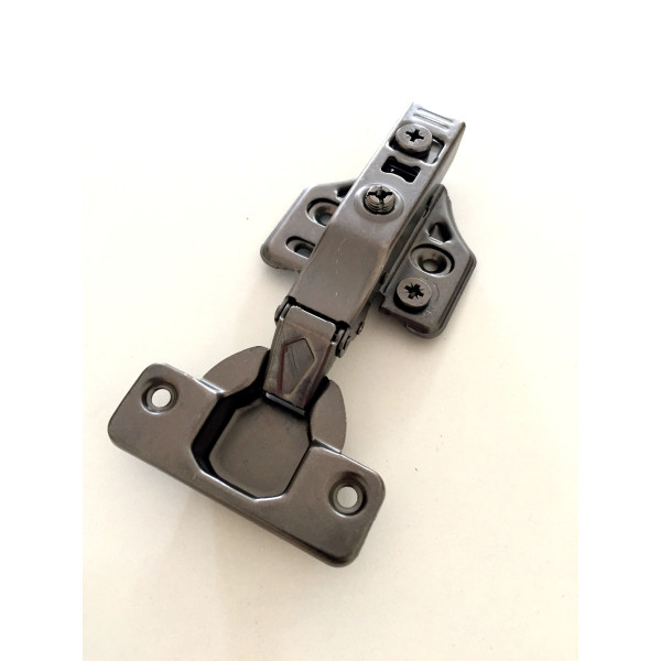 Impact Hydraulic Hinge With Clip-On 3D Base, Black