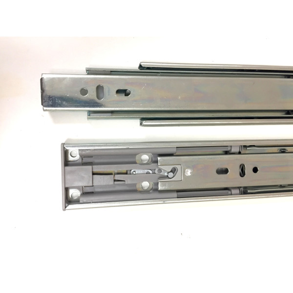 完全拉出式球轴承推开式抽屉滑轨45mm