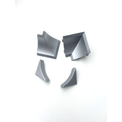 Water Deflector Set Matte Chrome