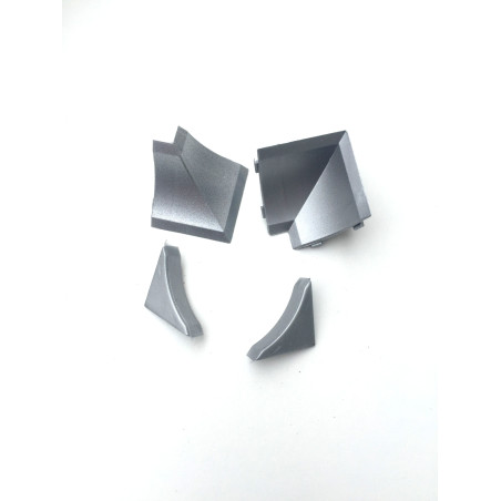 Water Deflector Set Matte Chrome