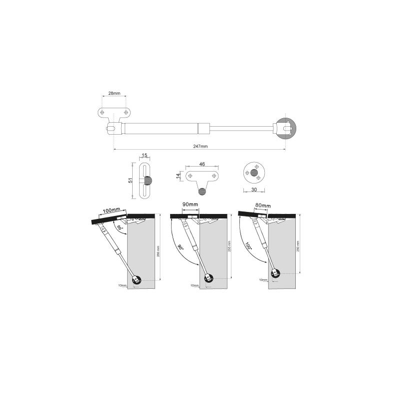 Gas Strut Long