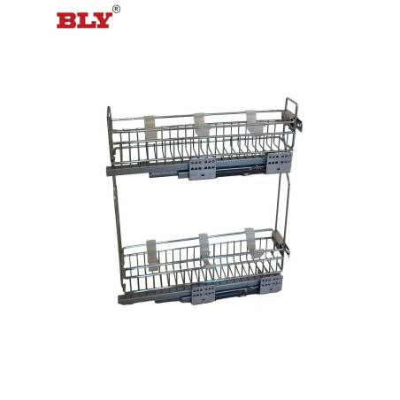 Two-Shelf Grid Side Mounted