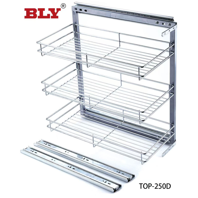 Two-Shelf Grid Side Mounted