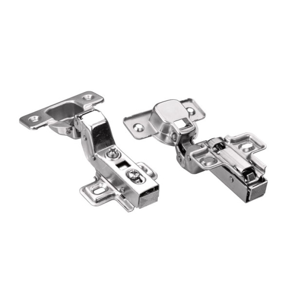 Center Closing Hydraulic Hinge + Clipped Base